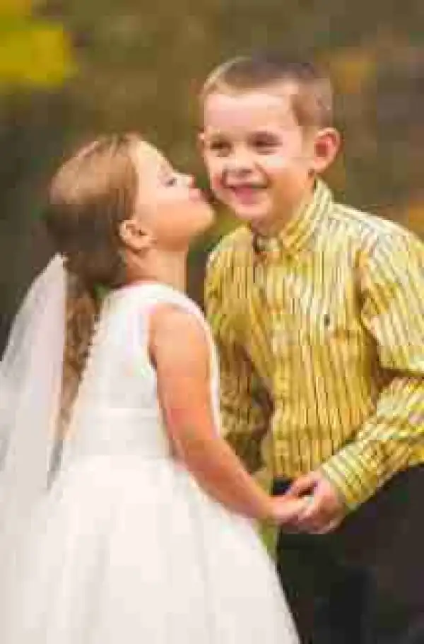 Oyibo Life...!! 5-year-old Girl Marries Best Friend Before Her 4th Heart Surgery {Photos}